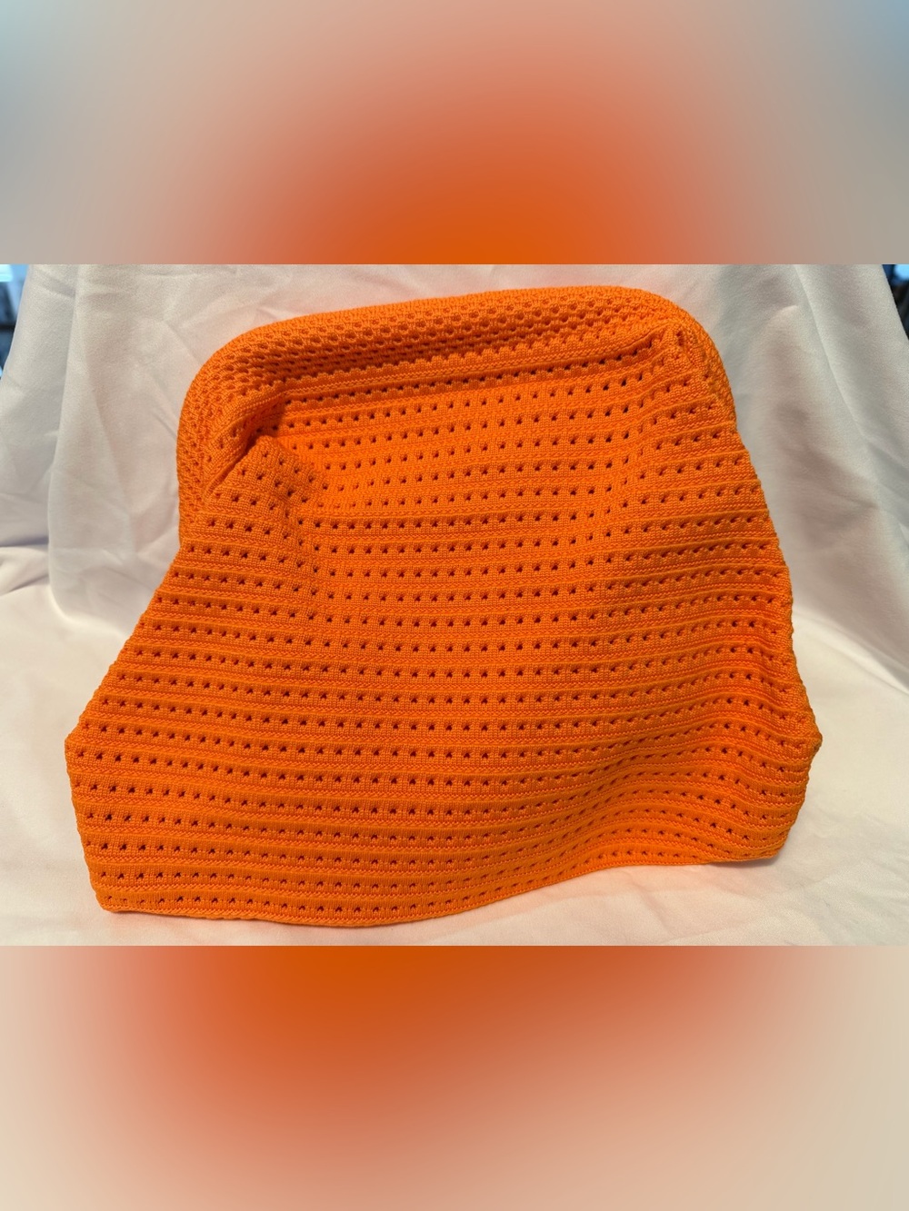 Kids Orange Knit Skort - Lightweight Breathable Bottom